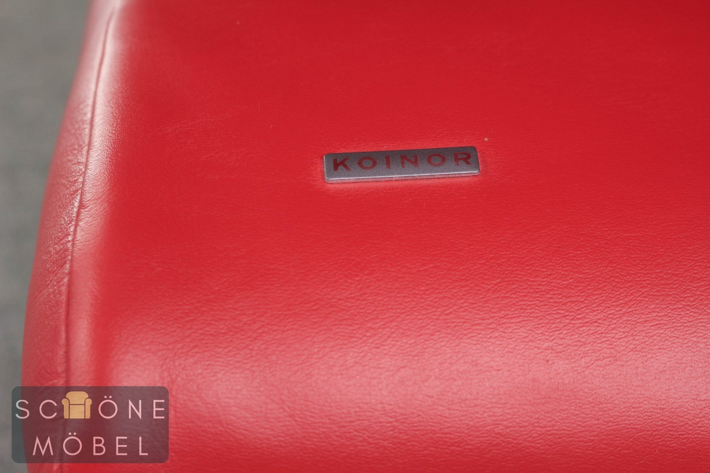 KOINOR Designersofa Leder rot 2er Sofa Echtleder Couch Couchgarnitur 2 Sitzer