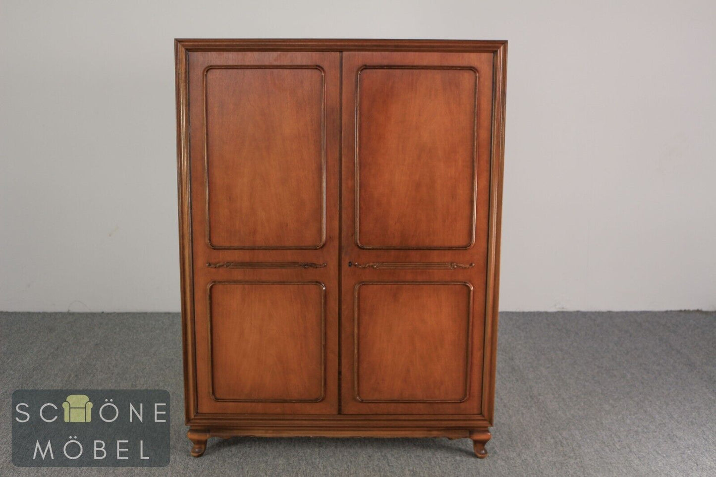 Chippendale Stil Kleiderschrank Wäscheschrank Kommode Schrank