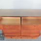 Elegante Art Deco 30er 40er Jahre Anrichte mit Glasplatte – Klassiker Sideboard