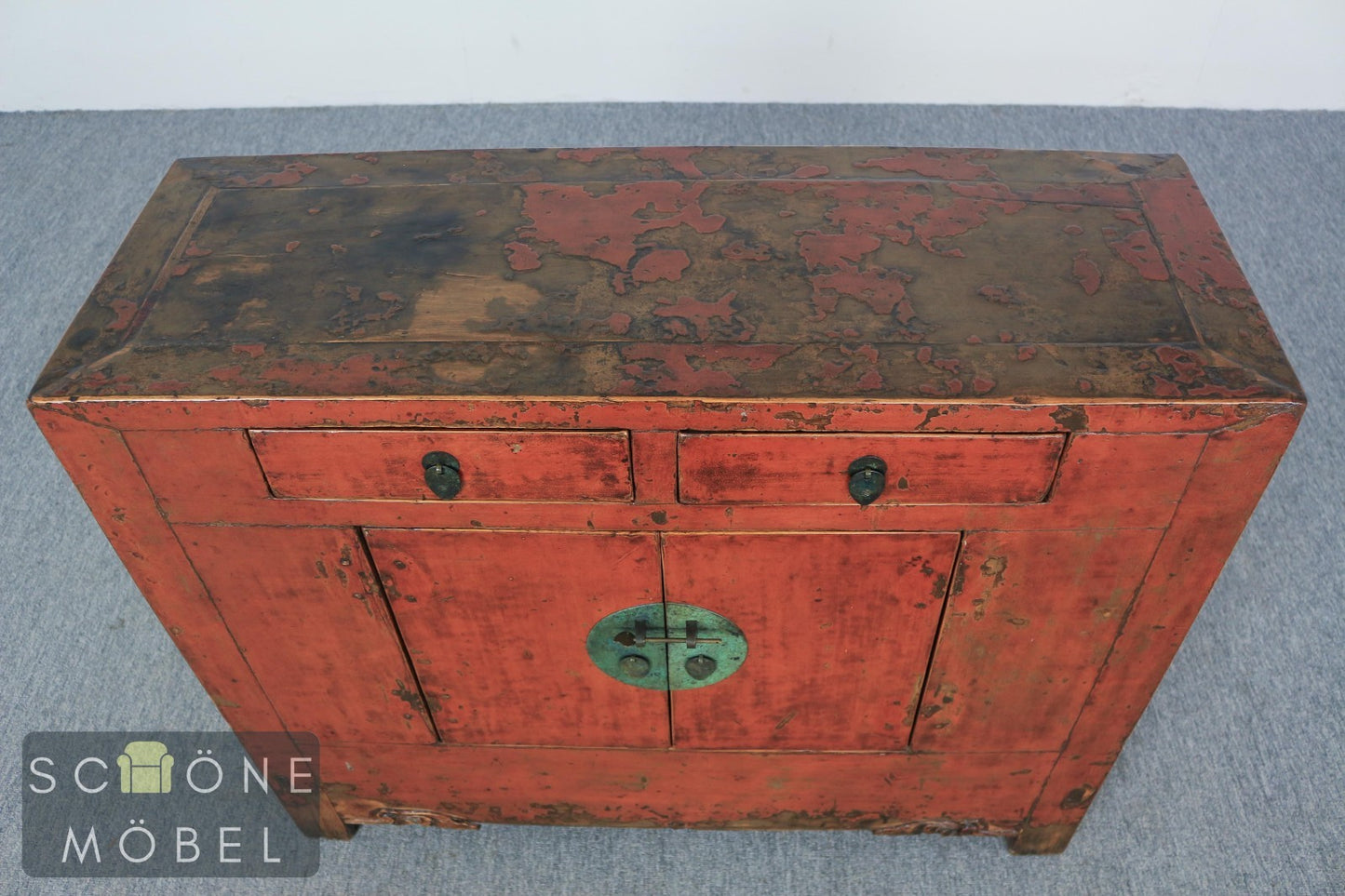Asiatisch Antike China Kommode Kolonial Stil Patina Sideboard Sammlerstücke