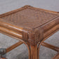 Rattan Beistelltisch Hocker Bambus Korbgeflecht Vintage Boho Kolonialstil