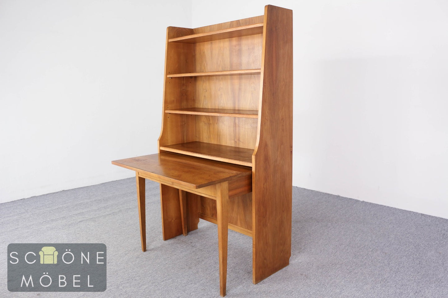 Vintage Schreibtisch Sekretär im skandinavischen Mid-Century Design 60er 70er