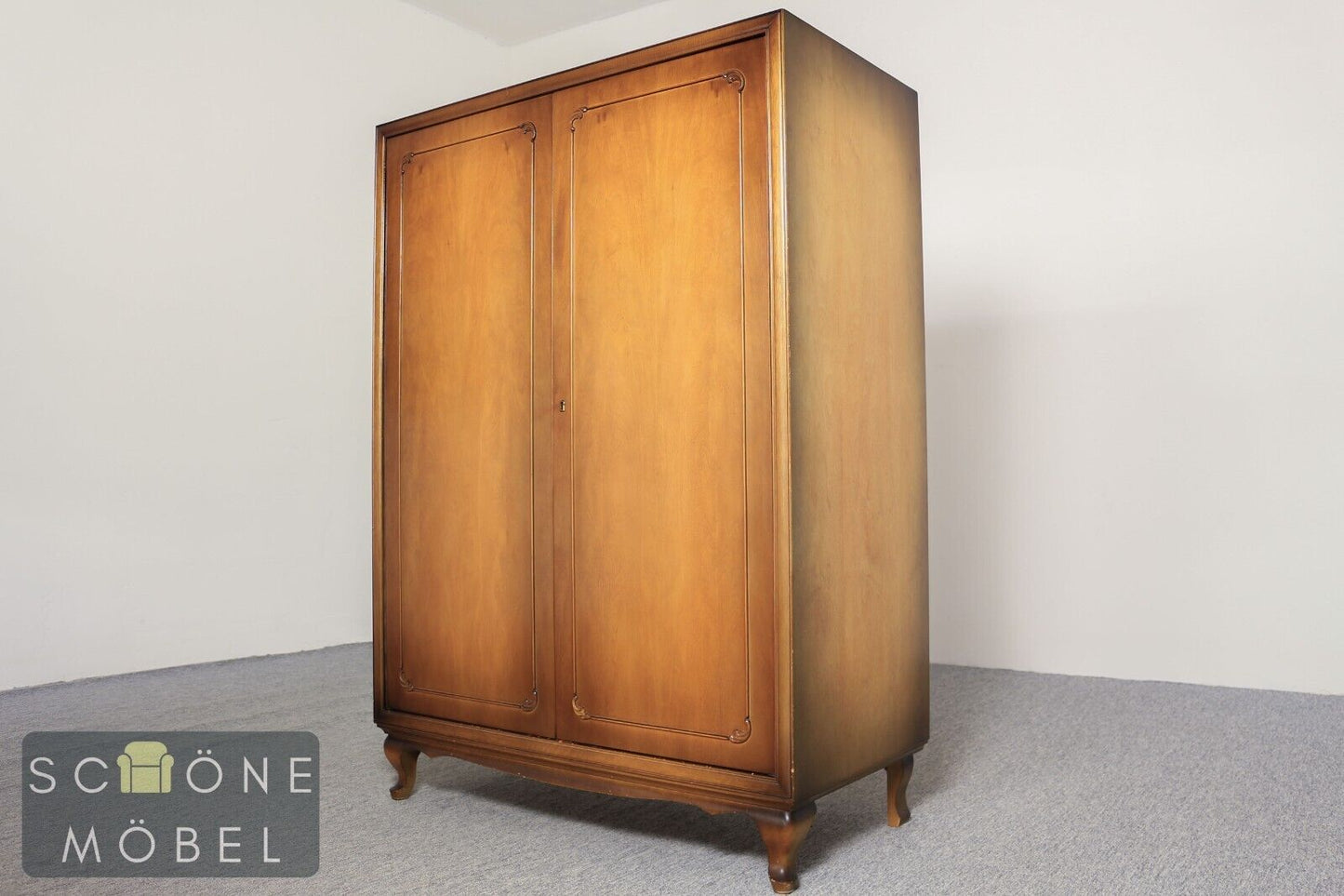 Chippendale Stil Kleiderschrank Wäscheschrank Kommode Schrank Made in Germany