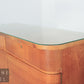 Elegante Art Deco 30er 40er Jahre Anrichte mit Glasplatte – Klassiker Sideboard