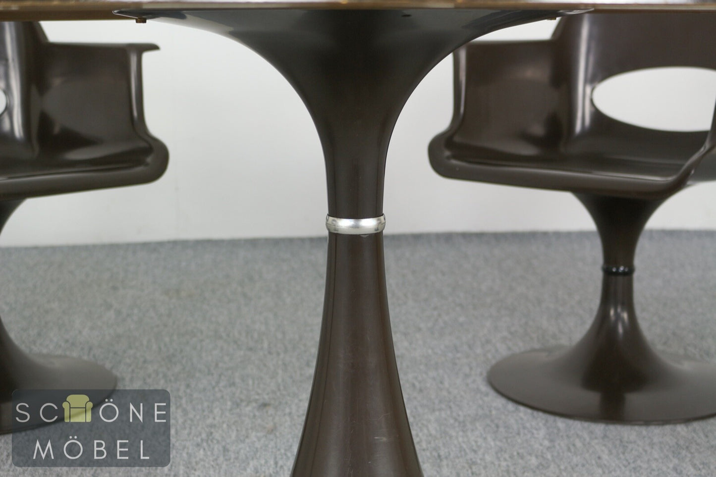 KURZ Vintage Tisch Retro Drehstühle Mid Century Table Space Age Esstisch 70er