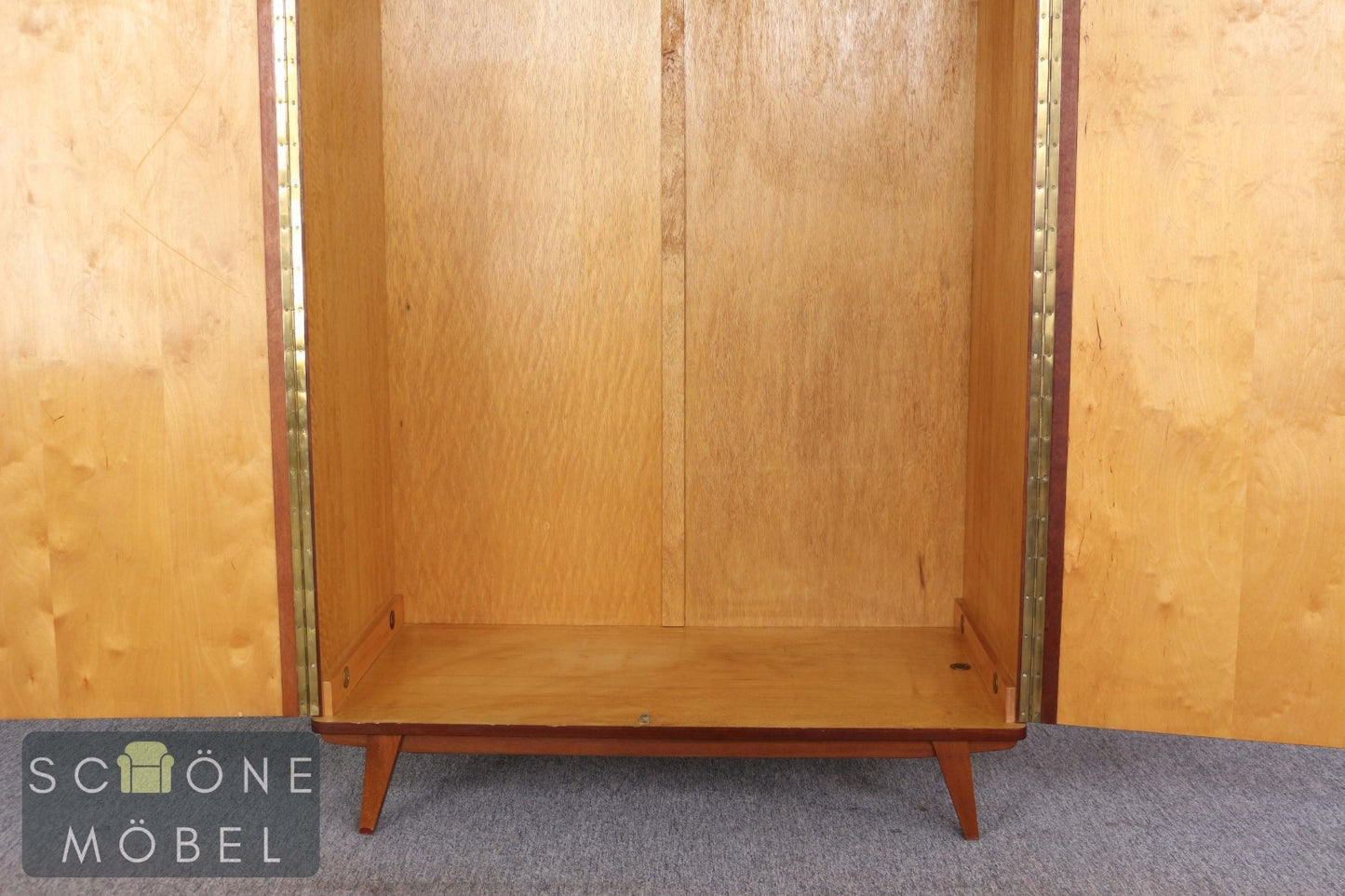 DDR Vintage Kleiderschrank Mid Century Garderobenschrank Holz 50er 60er