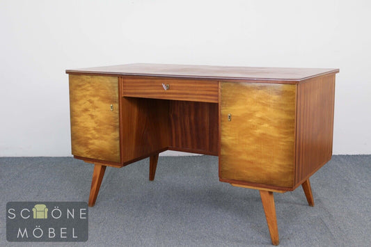 Mid Century Schreibtisch Retro Tisch Vintage Office Table 70er Jahre Büro
