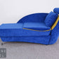 Designer Relaxliege Schlafsessel Blau Gelb Daybed Vintage Postmodern 80er