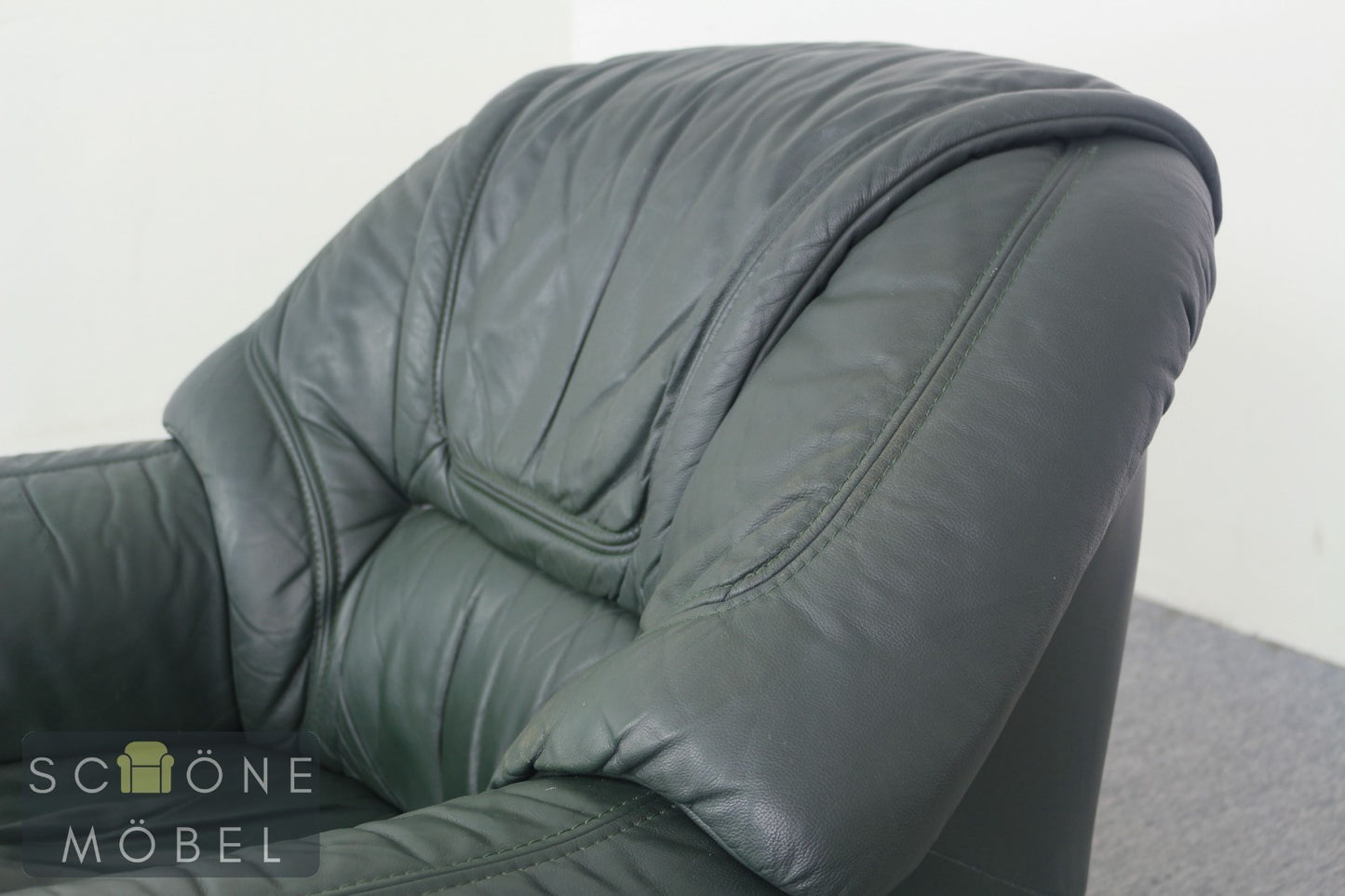 Bequemer Elastoform Leder Sessel Echtleder Armchair Fernsehsessel Moderner Stil