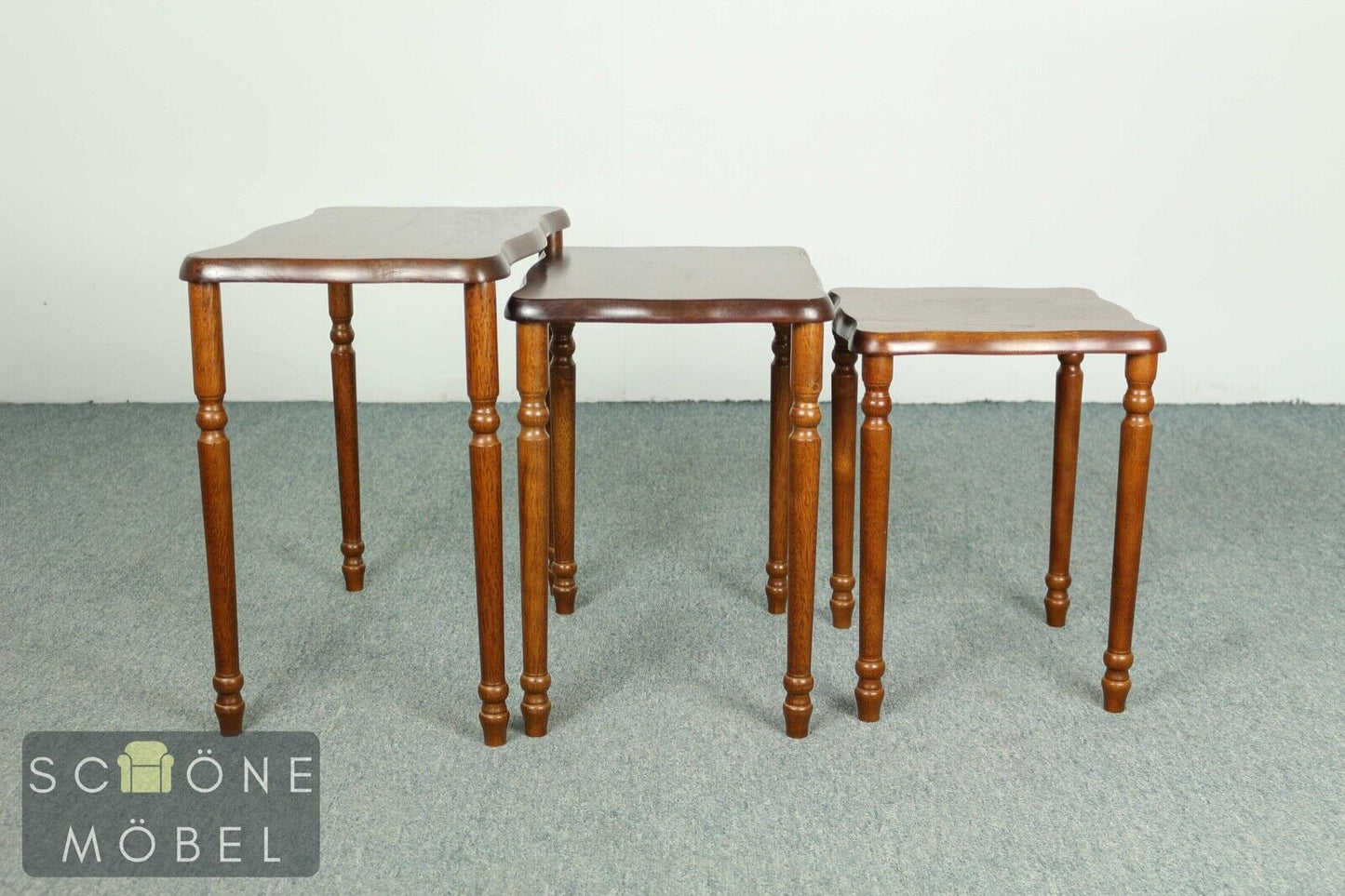 3er Set Beistelltische Retro Blumenhocker Vintage Blumentisch Tisch Tischchen