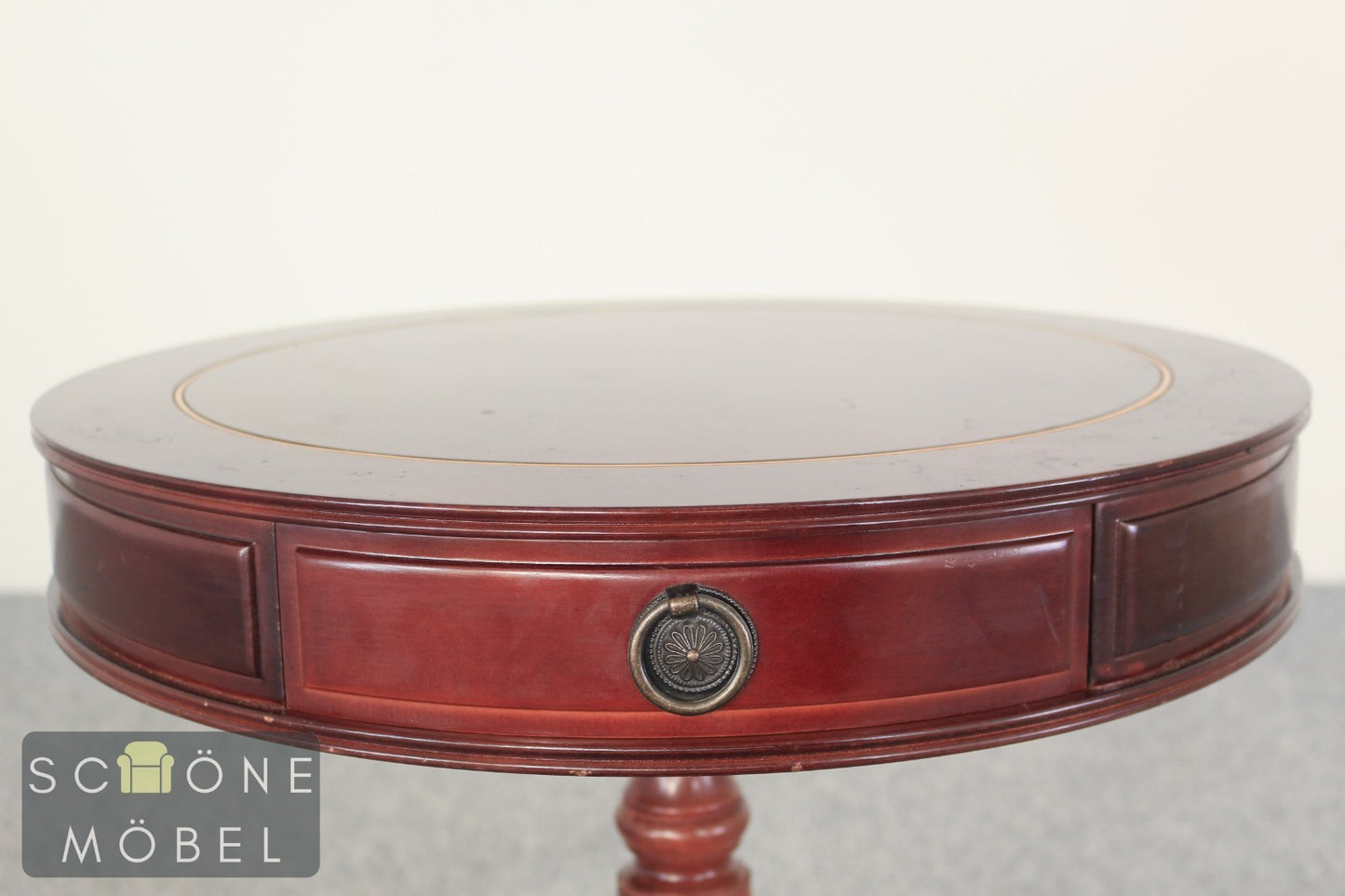 Eleganter Runder Regency Stil Beistelltisch im Biedermeier Stil Ablagetisch