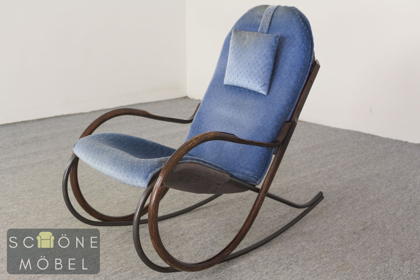 Schweizer Schaukelstuhl von Paul Tuttle "Nonna" Ruhestuhl Vintage Chair Armchair