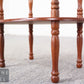 Vintage Beistelltisch rund mit Schublade Etagere Blumenständer Holz