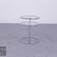 Design Beistelltisch Glas Metall Tisch modern minimalist Table Chrom  Bauhaus