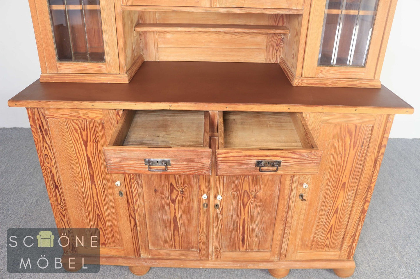 Schöner Jugendstil Küchenschrank Vintage Buffet Retro Küchenbuffet Massivholz