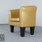 Niedlicher Clubsessel Sessel Ledersessel Sessel 1er Kunstleder Gold