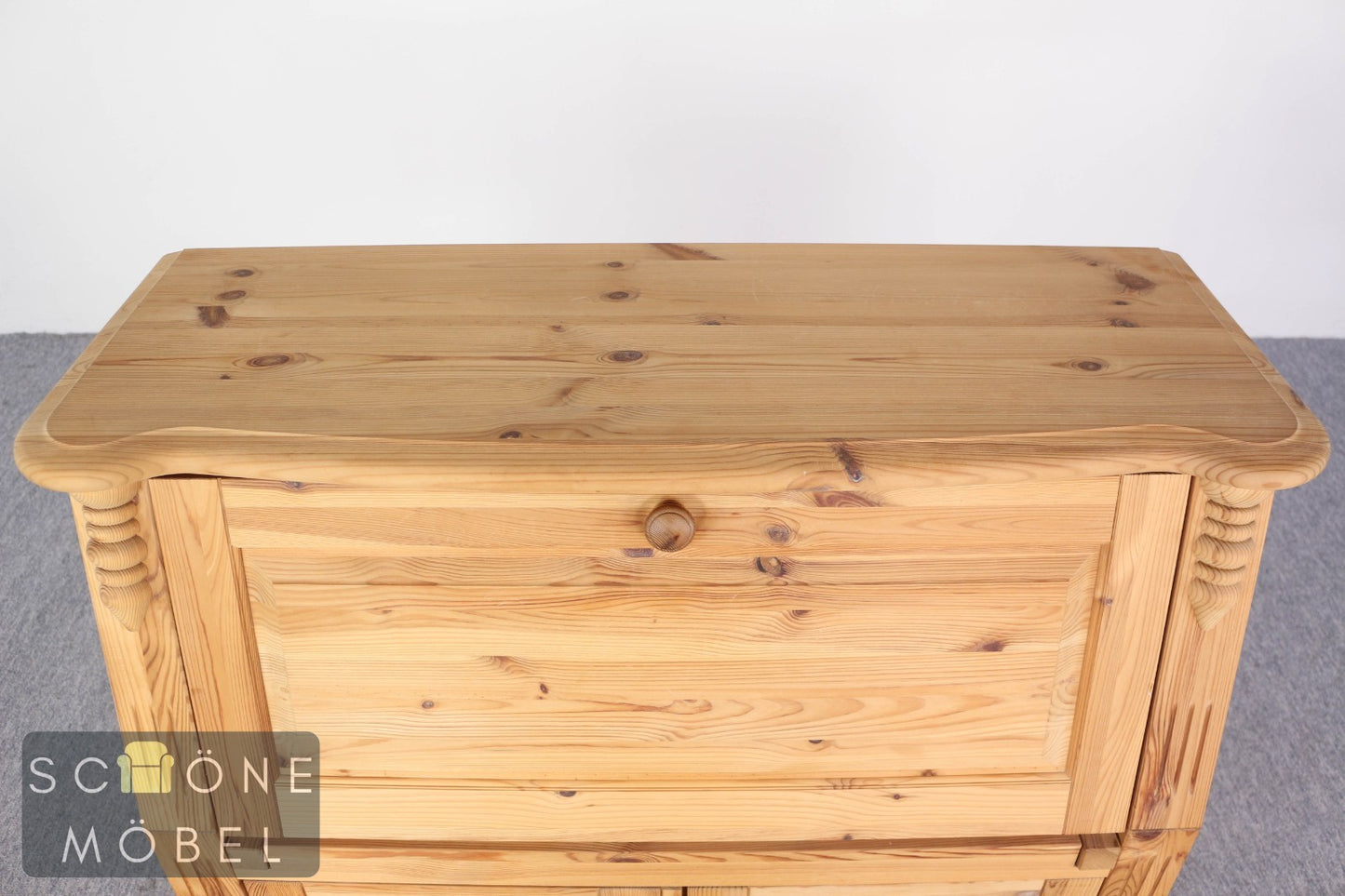 Massivholz Sekretär Kiefer Landhaus Schreibschrank Vintage Bauernmöbel