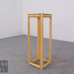 2er Set Blumensäule Rattan Blumenständer Beistelltisch Podest Bambus Vintage