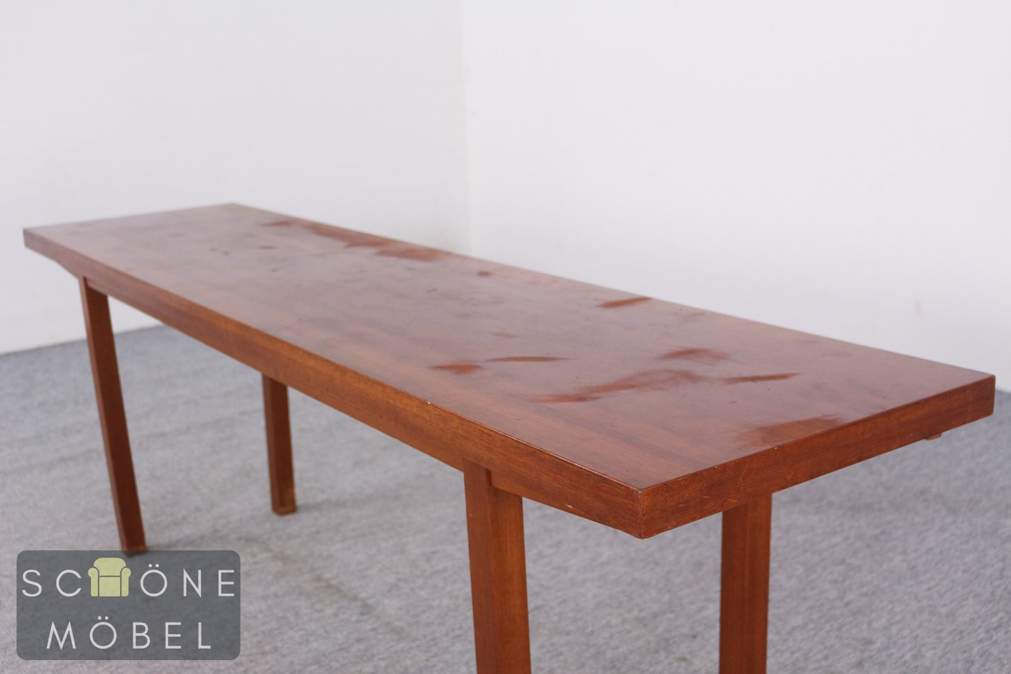 Massiver Couchtisch Sofatisch Holztisch Vintage Mid Century Teak Stil