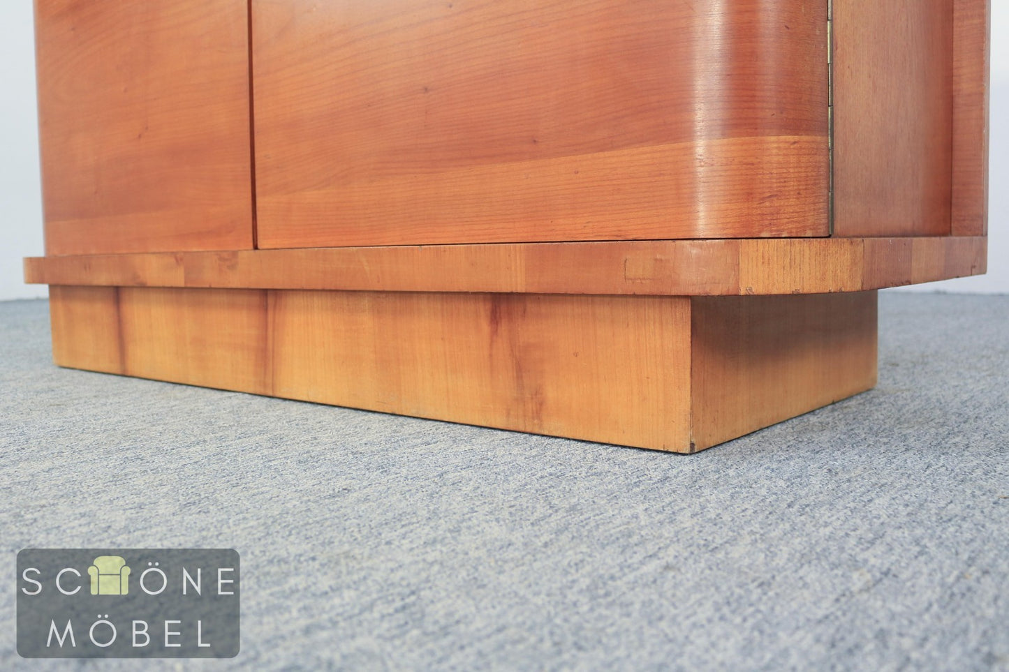 Elegante Art Deco 30er 40er Jahre Anrichte mit Glasplatte – Klassiker Sideboard