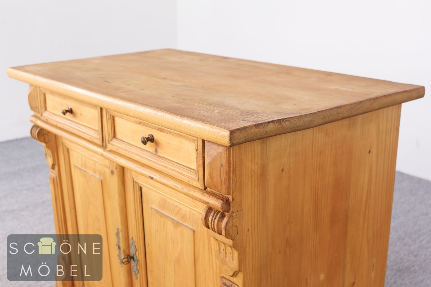 Antike Weichholz Kommode Anrichte Gründerzeit Schrank Massivholz Antik Stil