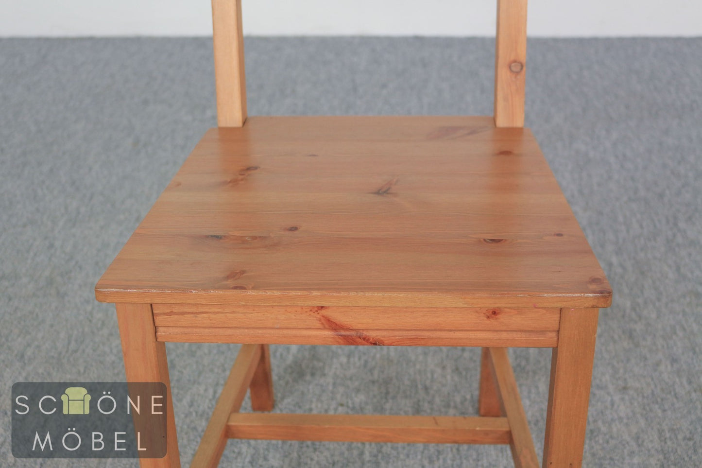 2er Set schlichte Vintage Esszimmer Landhaus Stühle Holzstühle Duo Vintage
