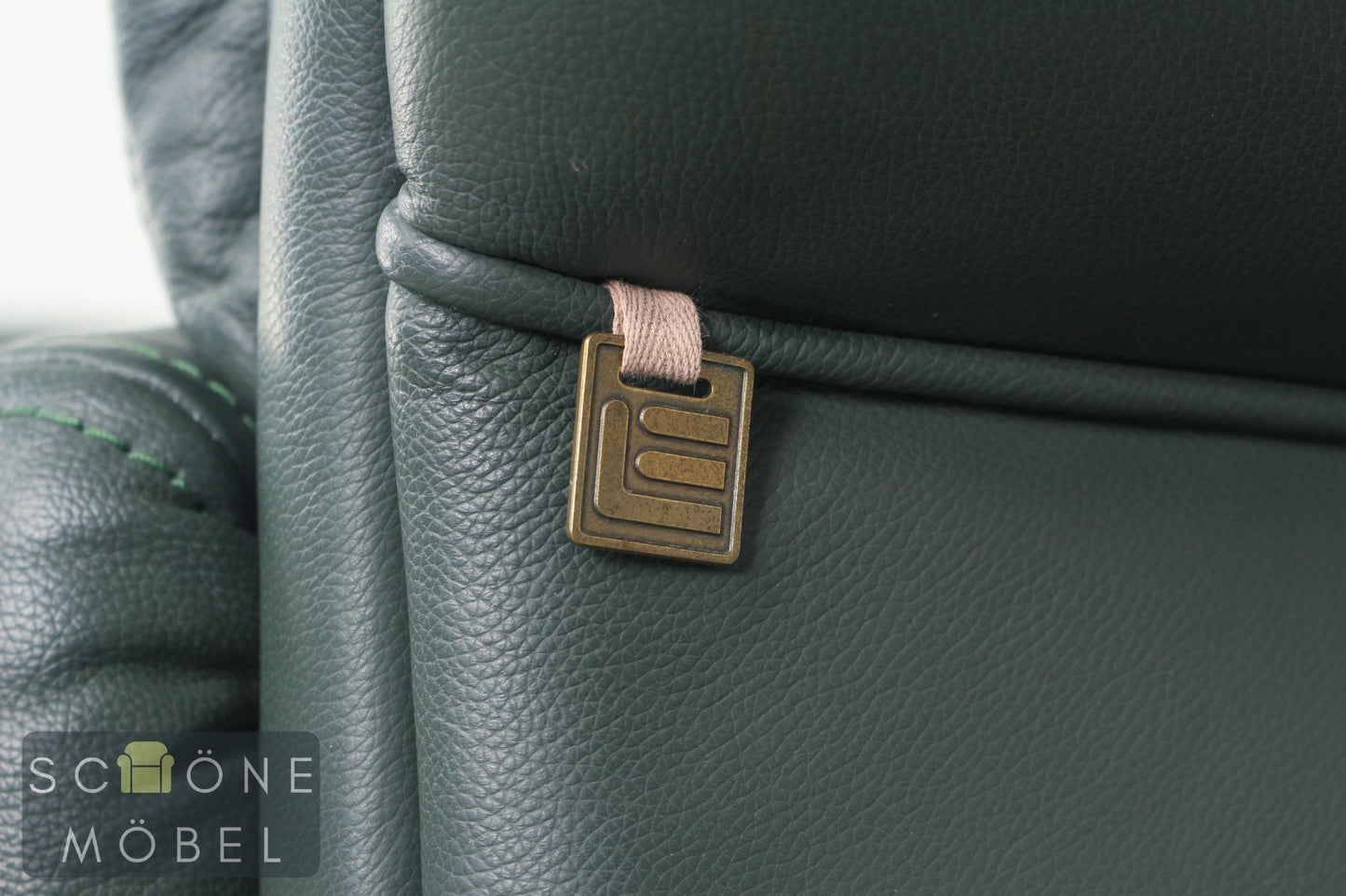 Bequeme Elastoform Leder 2er Sofa Echtleder Couch Couchgarnitur 2 Sitzer