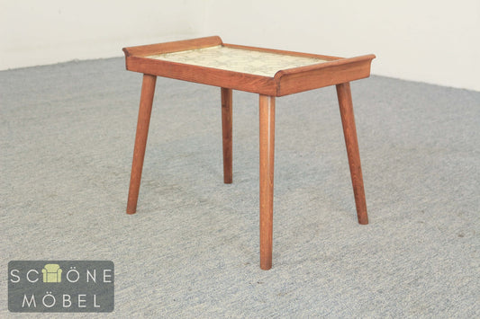 Vintage Beistelltisch Teak Fliesen Tisch Danish Design Mid Century 60er Jahre