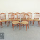 Antik Kolonialstil Stuhl Vintage Holzstuhl gepolstert Spindellehne massiv