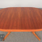 70er Jahre Mid Century Esstisch - ausziehbar oval Table Beistelltisch Holz