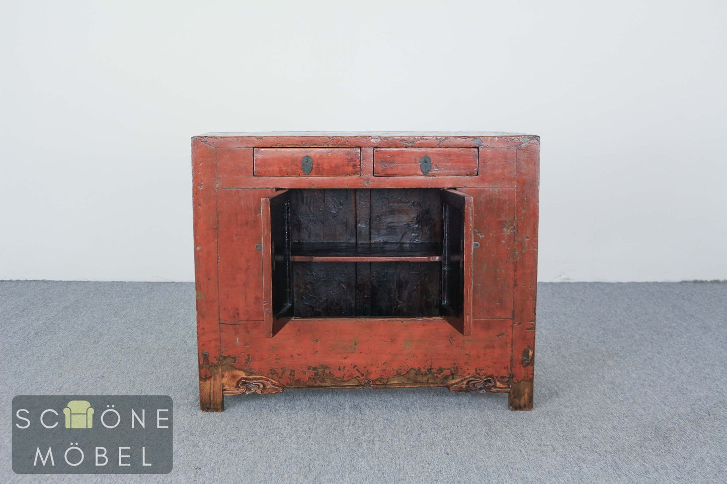 Asiatisch Antike China Kommode Kolonial Stil Patina Sideboard Sammlerstücke