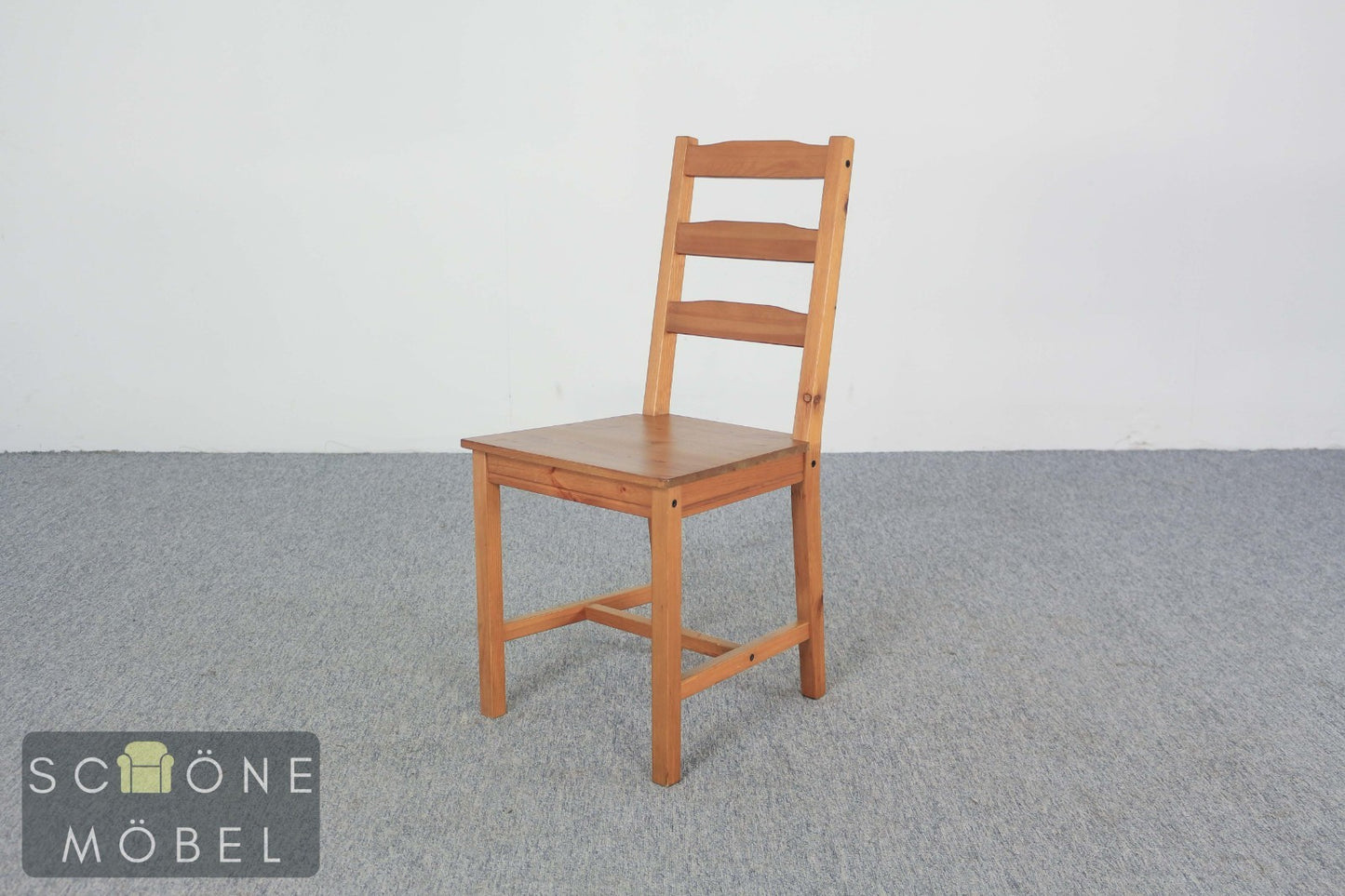 2er Set schlichte Vintage Esszimmer Landhaus Stühle Holzstühle Duo Vintage