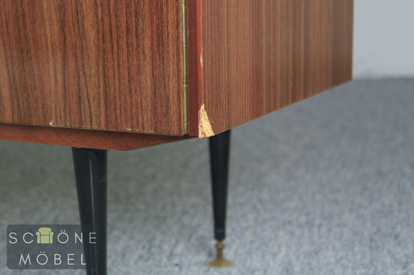 Mid Century Kommode Schränkchen Vintage Stil DDR Highboard German VEB Möbelwerke