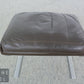 Leder Fußhocker dunkelbraun Mid-Century-inspiriert Hocker im Danish Design