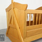 Schönes Babybett Babywiege Schaukelbett Eiche Bett Kinderbett Stange für Mobile