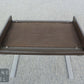Leder Fußhocker dunkelbraun Mid-Century-inspiriert Hocker im Danish Design