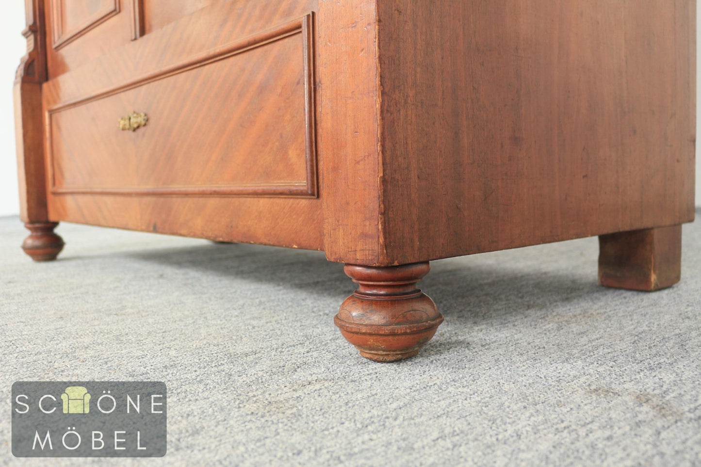 Wunderschöner Gründerzeit Kleiderschrank Garderobe Antik Stil Schrank Wardrobe