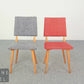 String Designe Mid-Century Esszimmerstuhl – Holzgestell, Stoffpolster, 50er/60er