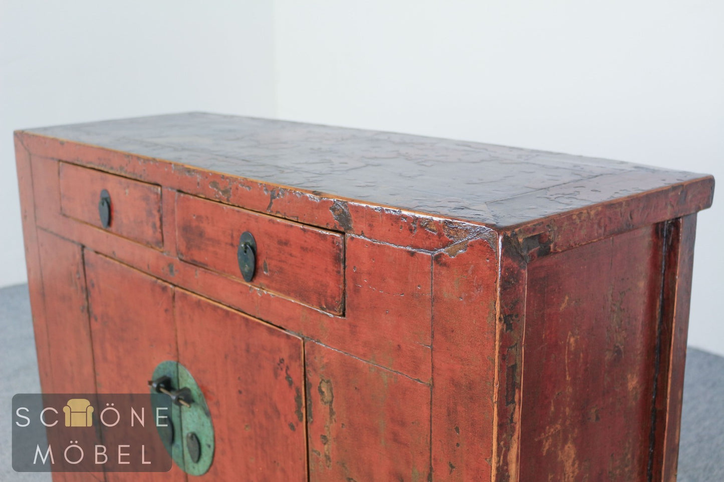 Asiatisch Antike China Kommode Kolonial Stil Patina Sideboard Sammlerstücke