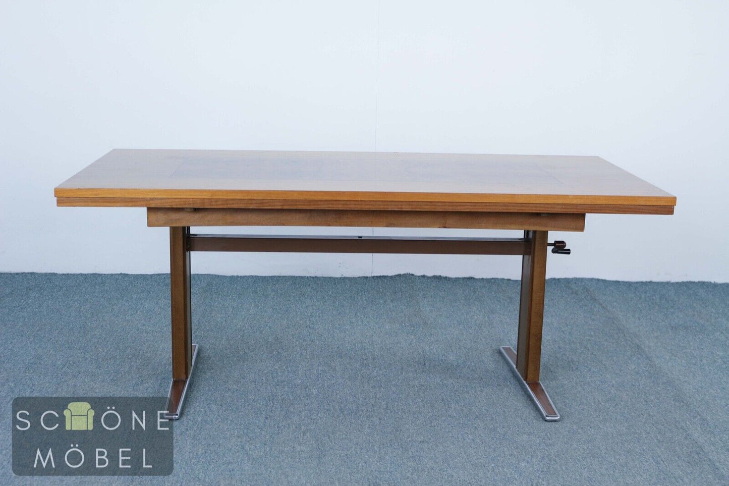Schöner Retro Couchtisch Vintage Tisch Table Sofatisch höhenverstellb ausziehbar