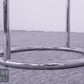 Design Beistelltisch Glas Metall Tisch modern minimalist Table Chrom  Bauhaus