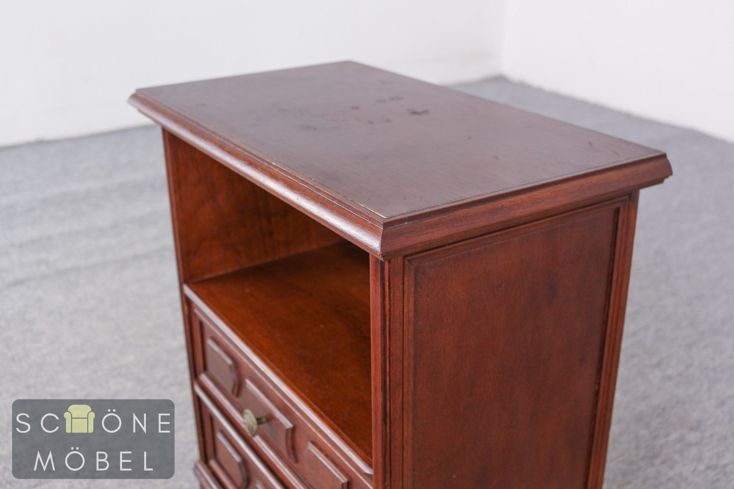 Nachttisch Beistellschrank Massivholz Kommode Vintage Kolonial Stil
