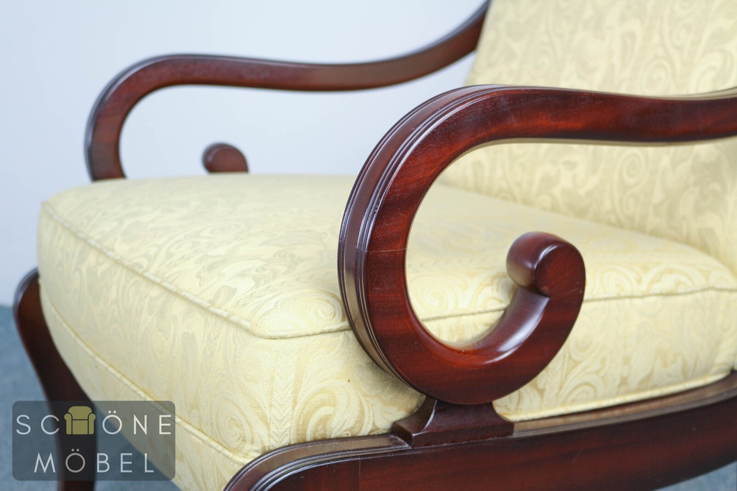 Heldense Sessel Biedermeier Armlehnensessel Antikstil Chair Armchair Englisches