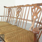 Windsor Sofa Bank 3-Sitzer Holz massiv mit Armlehnen Landhaus Sitzgelegenheit