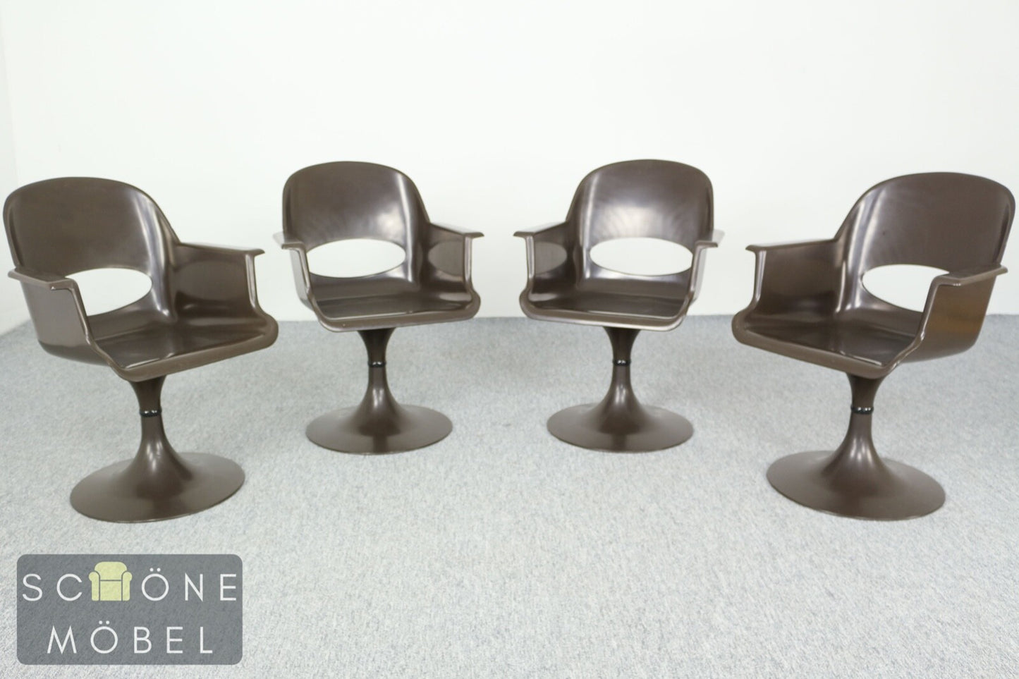 KURZ Vintage Tisch Retro Drehstühle Mid Century Table Space Age Esstisch 70er