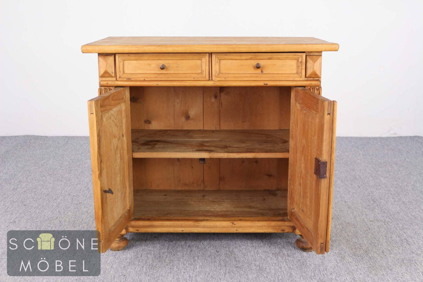 Antike Weichholz Kommode Anrichte Gründerzeit Schrank Massivholz Antik Stil