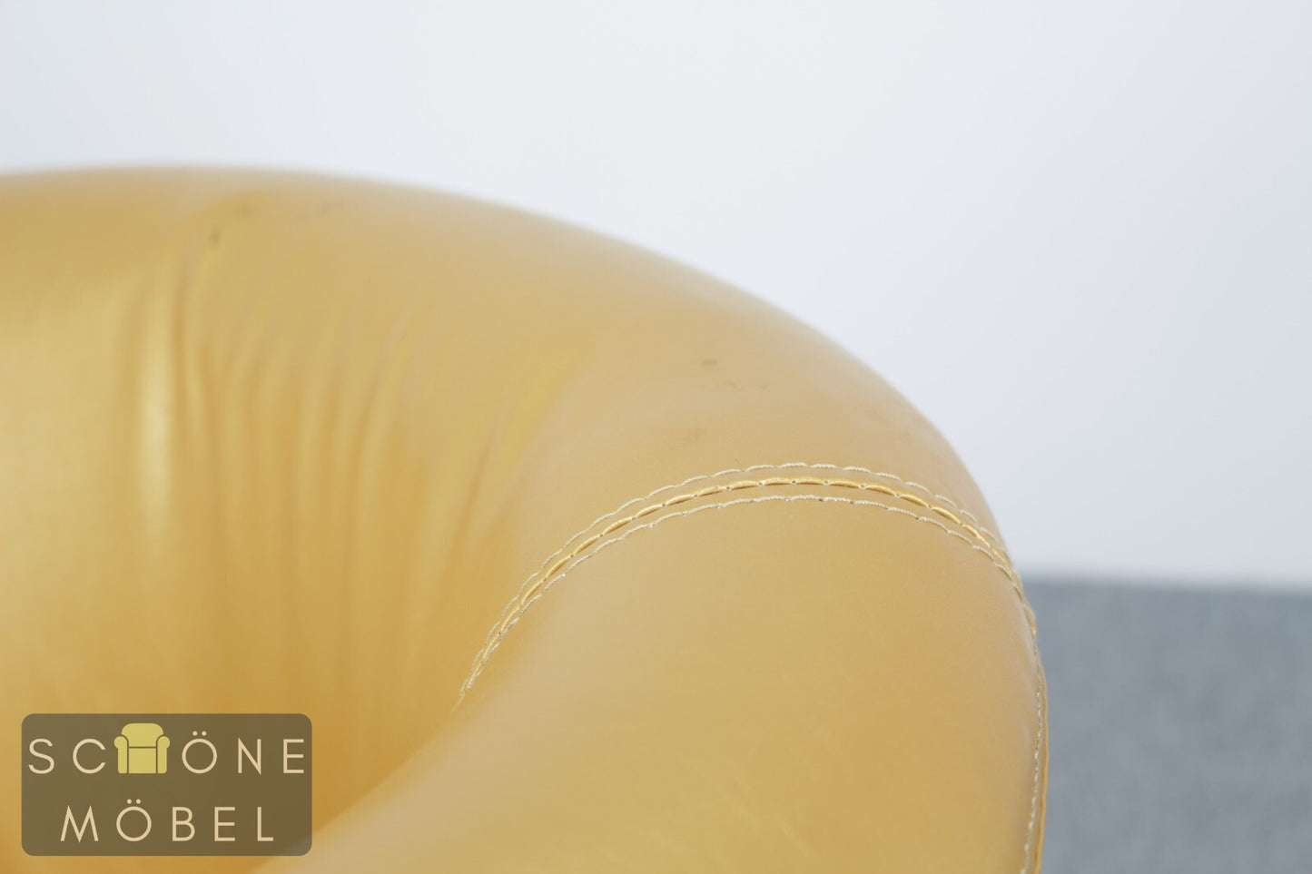 Niedlicher Clubsessel Sessel Ledersessel Sessel 1er Kunstleder Gold