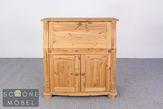 Massivholz Sekretär Kiefer Landhaus Schreibschrank Vintage Bauernmöbel