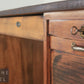 Antik Stil Gründerzeit Schreibtisch Vintage Sekretär Rolladenschrank Tisch
