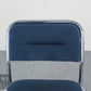 2er Set Design Stuhl Chrom Blau Polsterstuhl Set modern Stapelstuhl Vintage